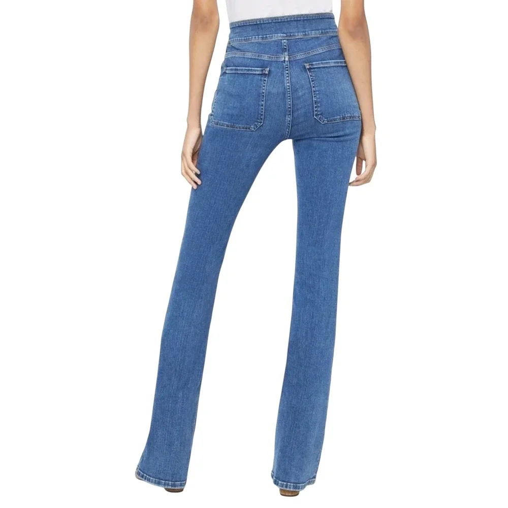 FRAME Le Francoise Flare Sidonia High Rise Jeans LFFF214 Blue 26
